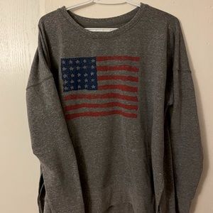 Lucky brand America flag sweatshirt